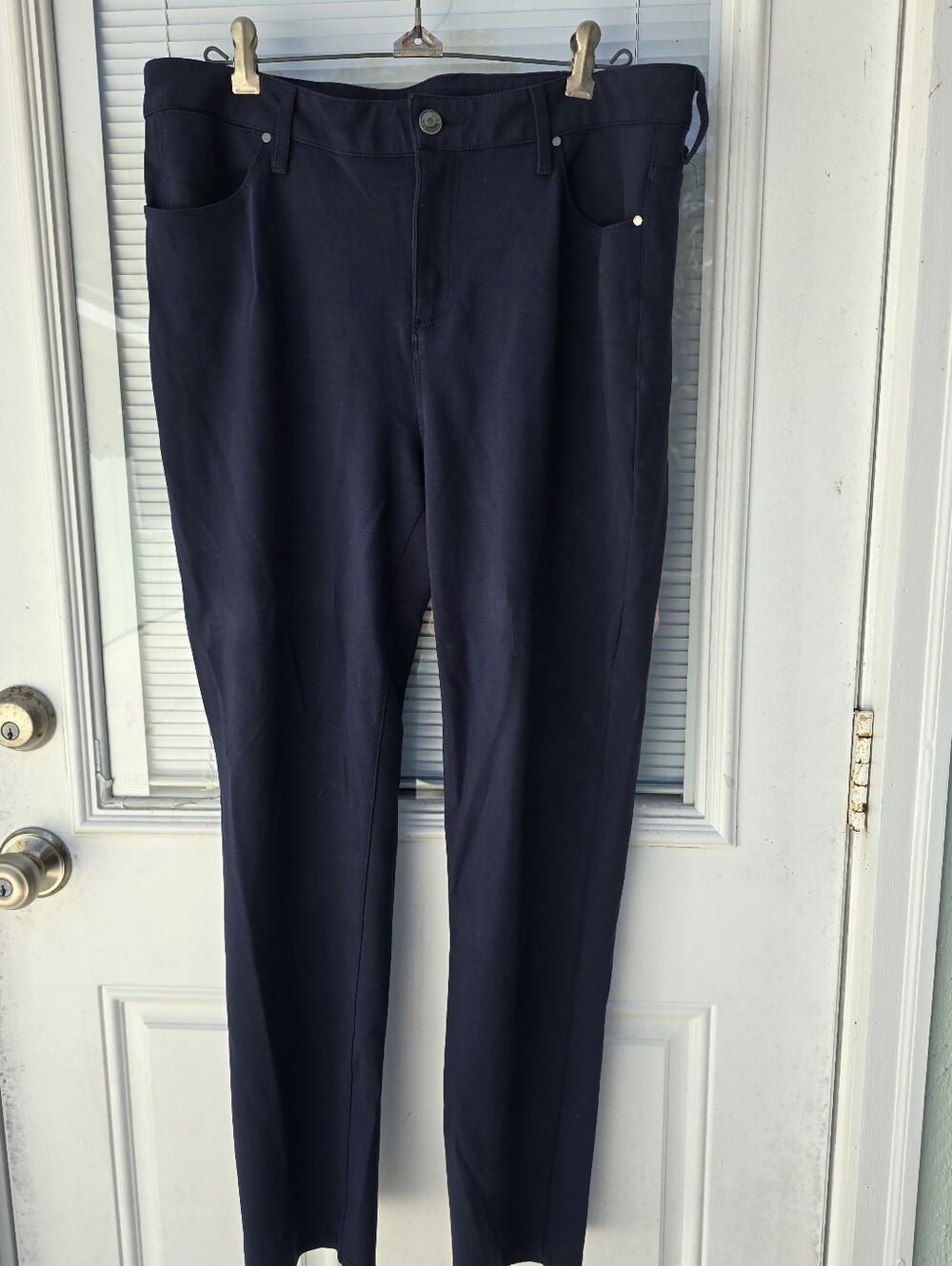 Chucos Dark Navy Stretch Dress Pants